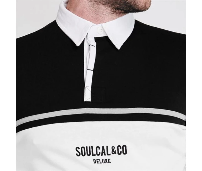 Фото - чоловіче поло Поло SoulCal Rugby Black L