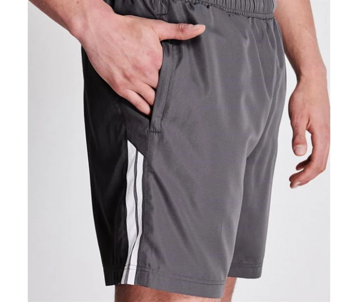 Фото - чоловічі шорти Шорти Lonsdale 2 Stripe Woven Charcoal/White XXL