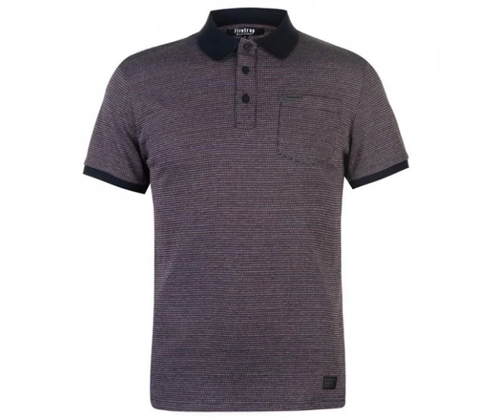 Фото - чоловіче поло Поло Firetrap Blackseal Tipped Navy/Red S