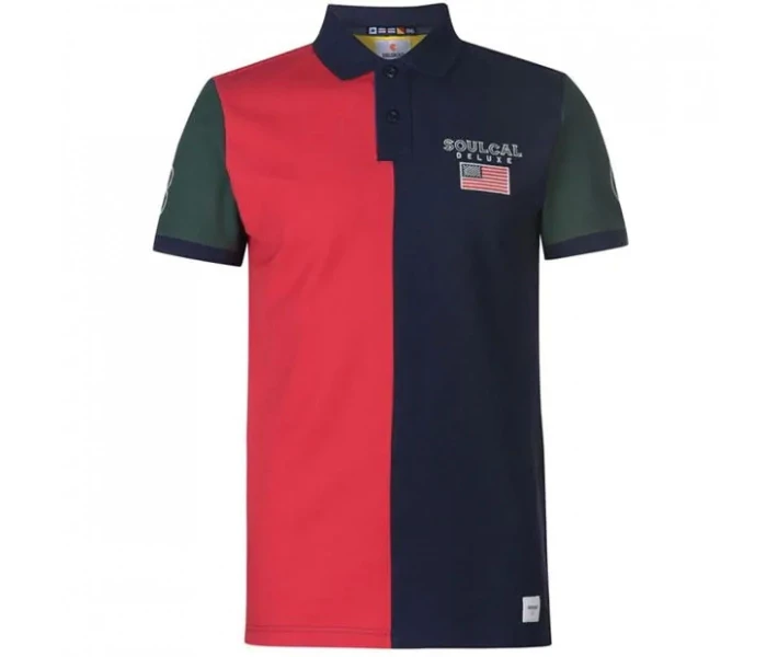 Фото - чоловіче поло Поло SoulCal Deluxe Cut and Sew Multi S