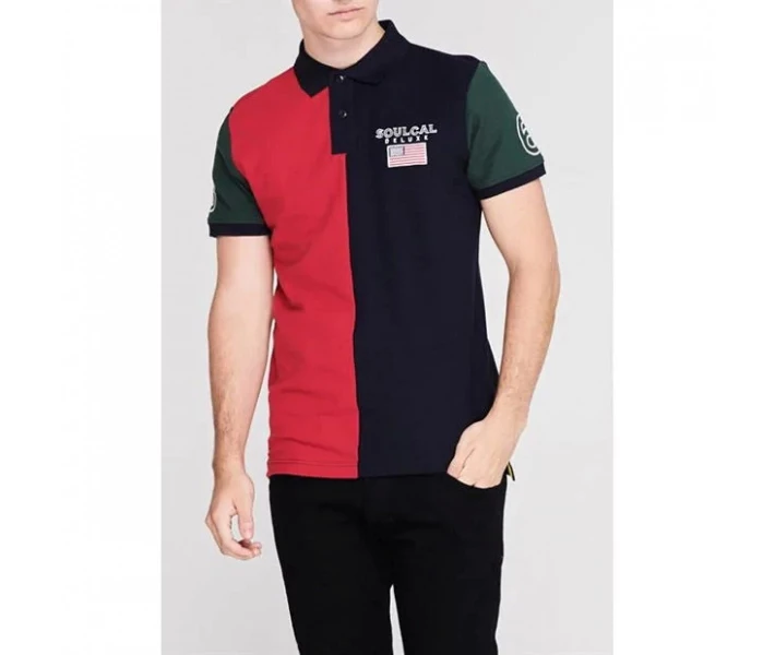 Фото - чоловіче поло Поло SoulCal Deluxe Cut and Sew Multi S
