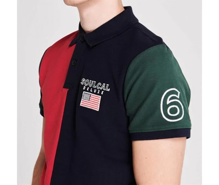 Фото - чоловіче поло Поло SoulCal Deluxe Cut and Sew Multi S