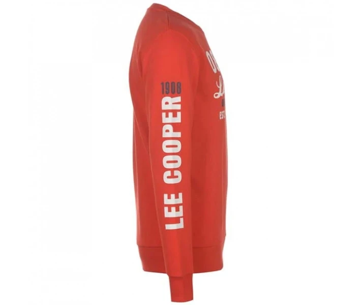 Фото - чоловічу толстовку Футболка Lee Cooper Bright Crew Sweater Mens Bright Red M