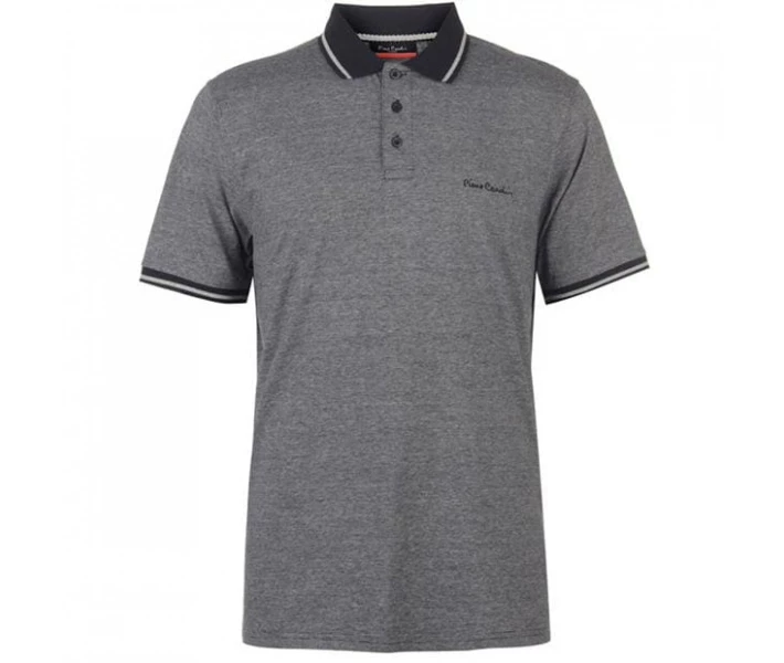 Фото - чоловіче поло Поло Pierre Cardin Pin Stripe Black/Silver M