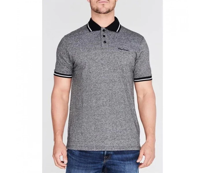 Фото - чоловіче поло Поло Pierre Cardin Pin Stripe Black/Silver M