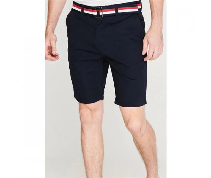 Фото - чоловічі шорти Шорти Pierre Cardin Belted Chino Navy L