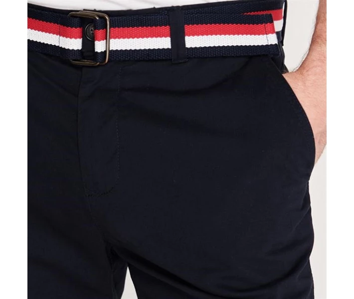 Фото - чоловічі шорти Шорти Pierre Cardin Belted Chino Navy L