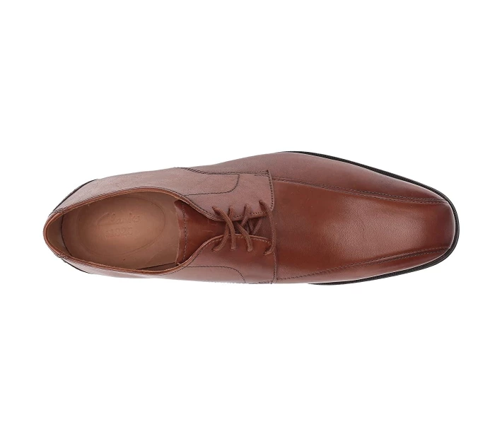 Фото - чоловічу туфлю Туфлі оксфорди Clarks Gilman Mode Dark Tan Leather 44.5