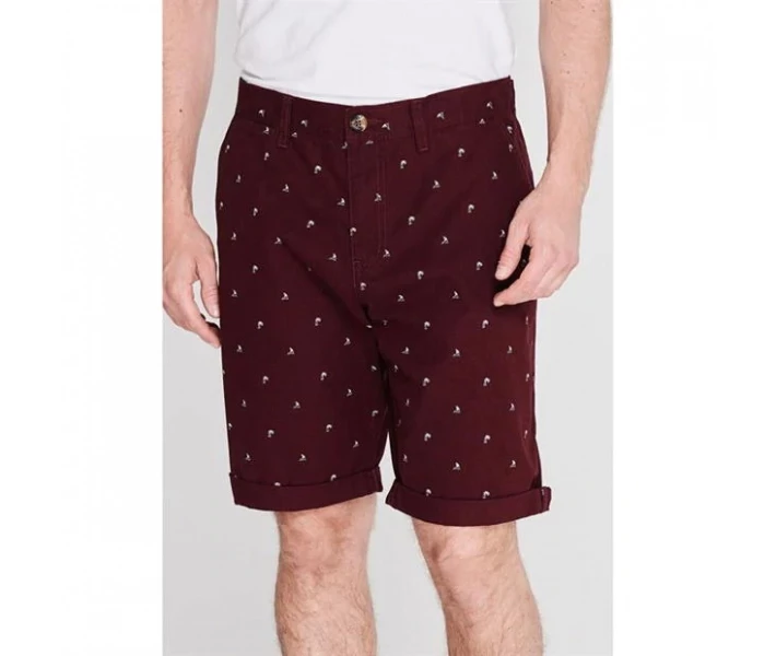 Фото - чоловічі шорти Шорти SoulCal All Over Print Chino Burgundy M