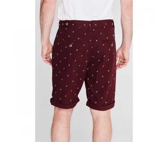 Фото - чоловічі шорти Шорти SoulCal All Over Print Chino Burgundy M