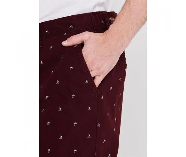 Фото - чоловічі шорти Шорти SoulCal All Over Print Chino Burgundy M