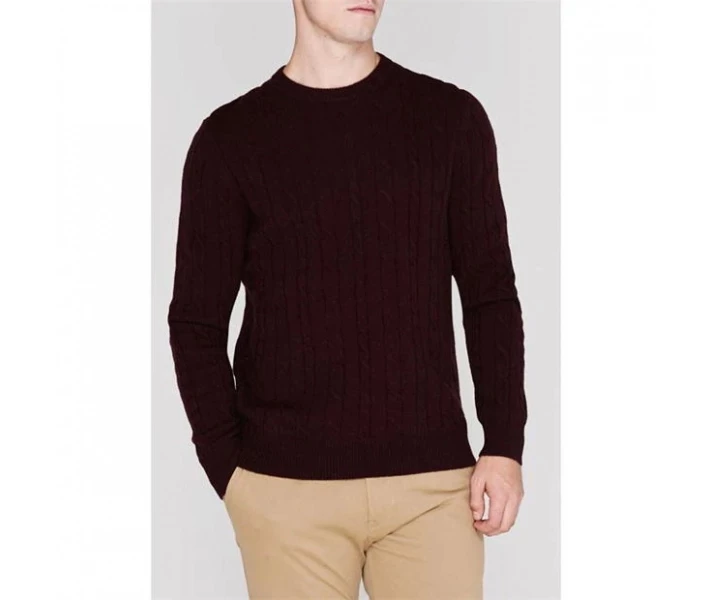 Фото - чоловічий джемпер Джемпер Howick Andover Crew Neck Burgundy Marl L