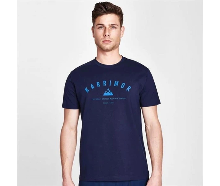 Фото - чоловічу футболку Футболка Karrimor Organic Denim Blue 4XL