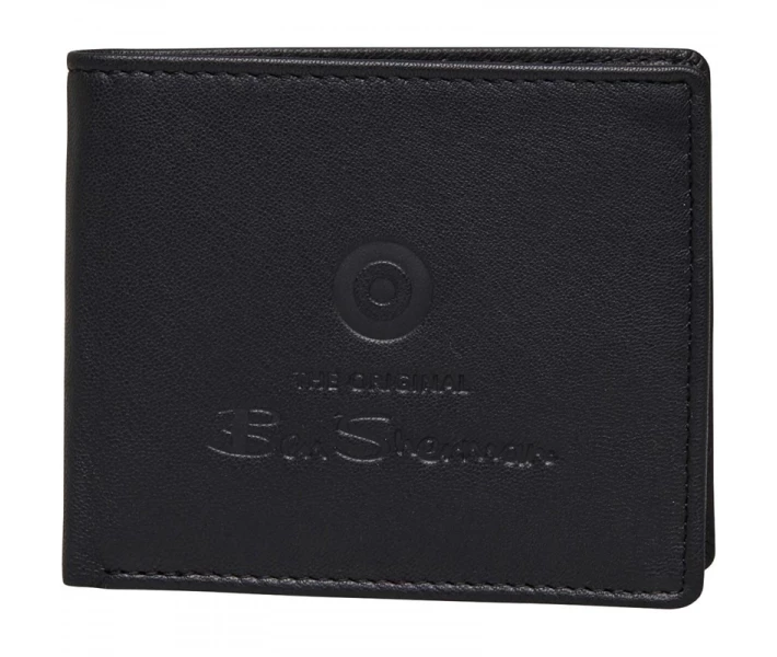 Фото - гаманець Гаманець Ben Sherman Travis Leather Black Black Універсальний