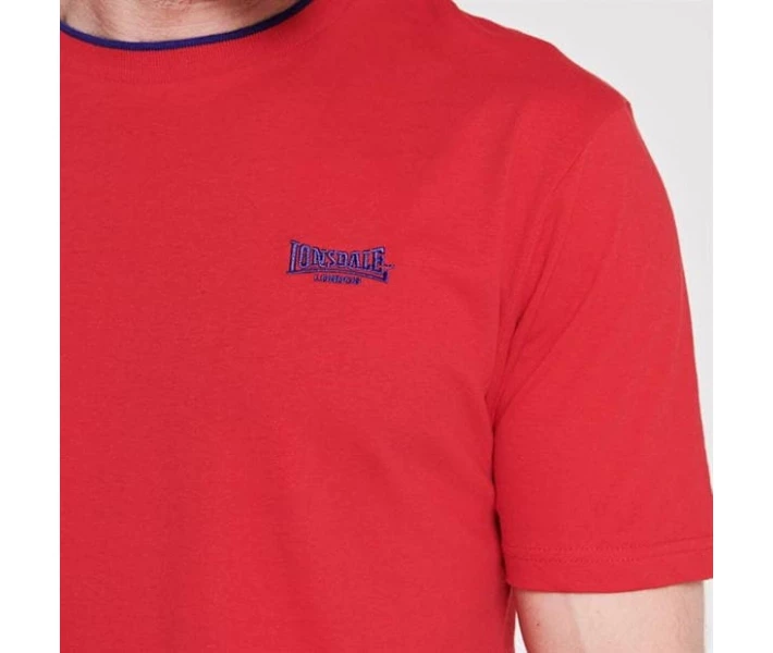 Фото - чоловічу футболку Футболка Lonsdale Tipped Tee True Red S