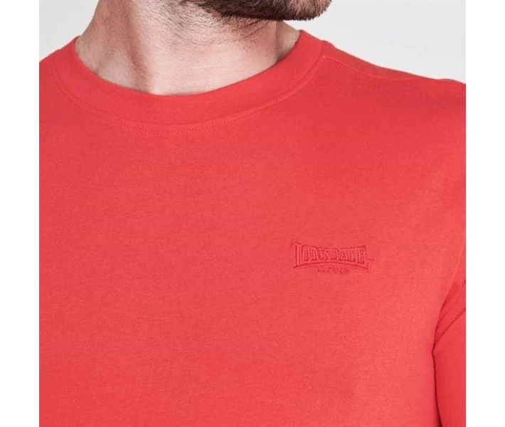 Фото - чоловічу футболку Футболка Lonsdale Plain Tee Poppy Red L