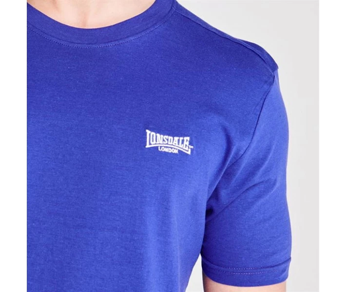Фото - чоловічу футболку Футболка Lonsdale Plain Tee Royal Blue L