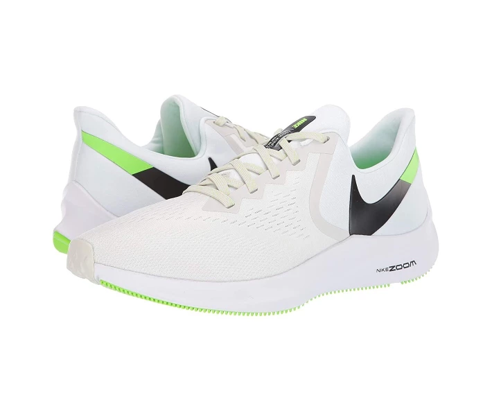 Фото - чоловічий кросівок Кросівки Nike Air Zoom Winflo 6 Platinum Tint/Black/White/Electric Green 47