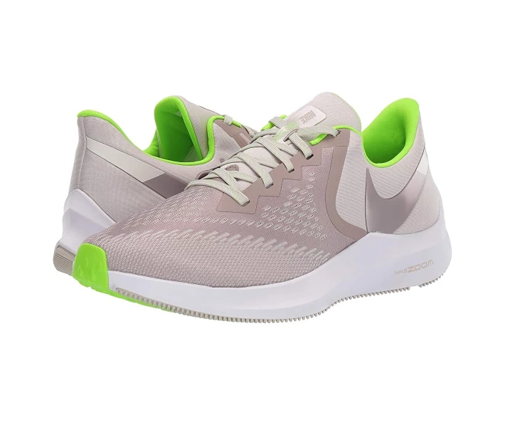 Фото - чоловічий кросівок Кросівки Nike Air Zoom Winflo 6 Desert Sand/Pumice/Electric Green 47.5
