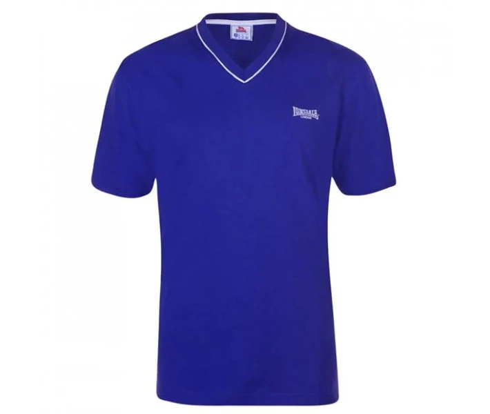 Фото - чоловічу футболку Футболка Lonsdale V Neck Tee Royal Blue S