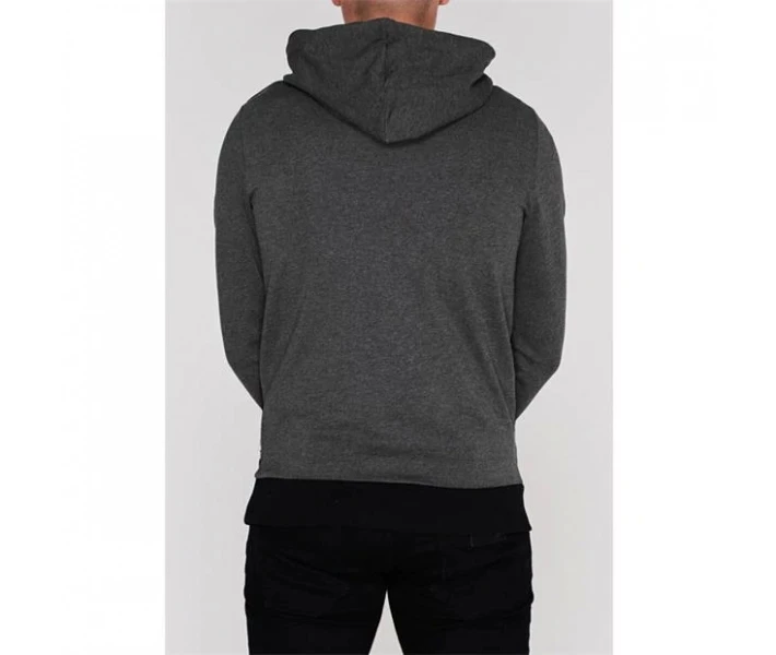 Фото - чоловіче худі Худі Jack and Jones Half Logo OTH Sn00 Dk Grey XL