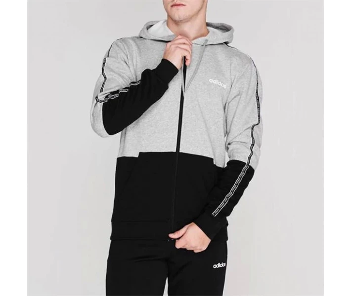 Фото - чоловіче худі Худі adidas C90 Taping FZ Hd01 Grey / Black L