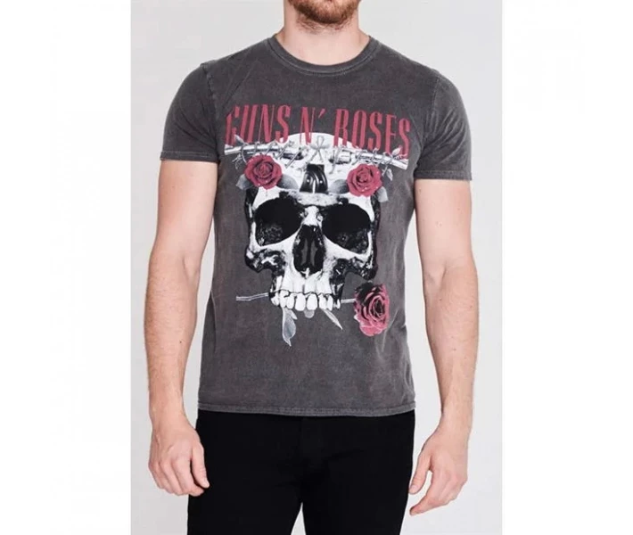 Фото - чоловічу футболку Футболка Official Vintage Band T-Shirt Guns N Roses Skull Rose L