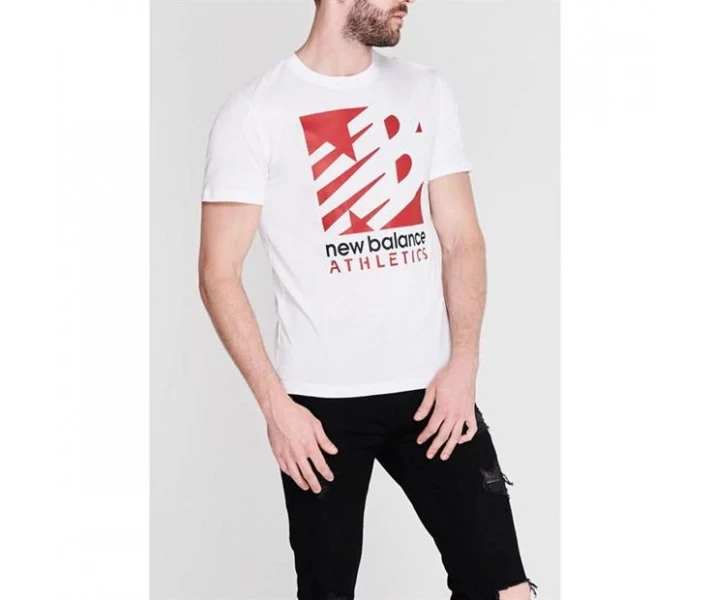 Фото - чоловічу футболку Футболка New Balance Knockout T-Shirt White XXL