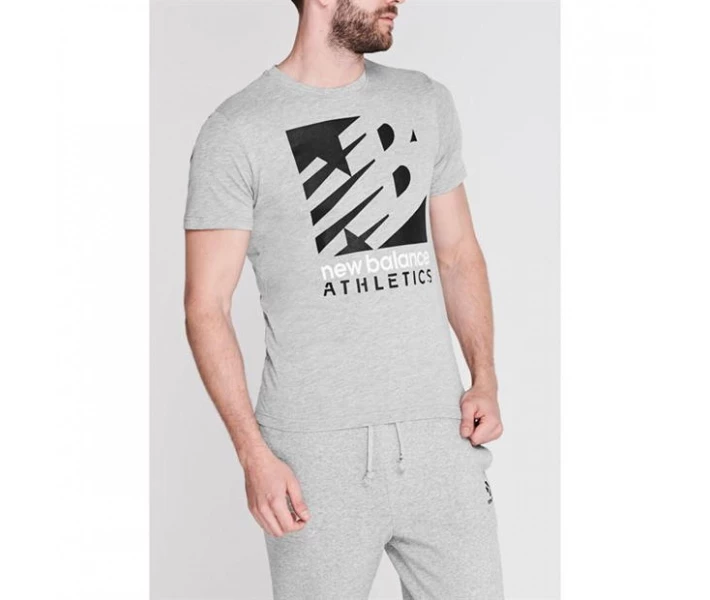 Фото - чоловічу футболку Футболка New Balance Knockout T-Shirt Grey XL