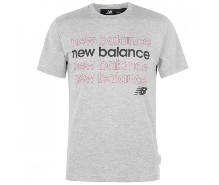 Фото - чоловічу футболку Футболка New Balance Balance Repeat T-Shirt Grey XL