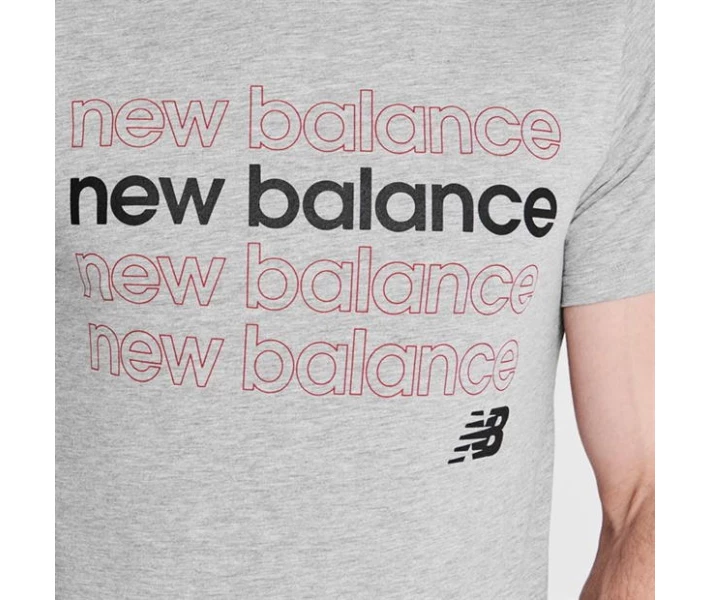 Фото - чоловічу футболку Футболка New Balance Balance Repeat T-Shirt Grey XL