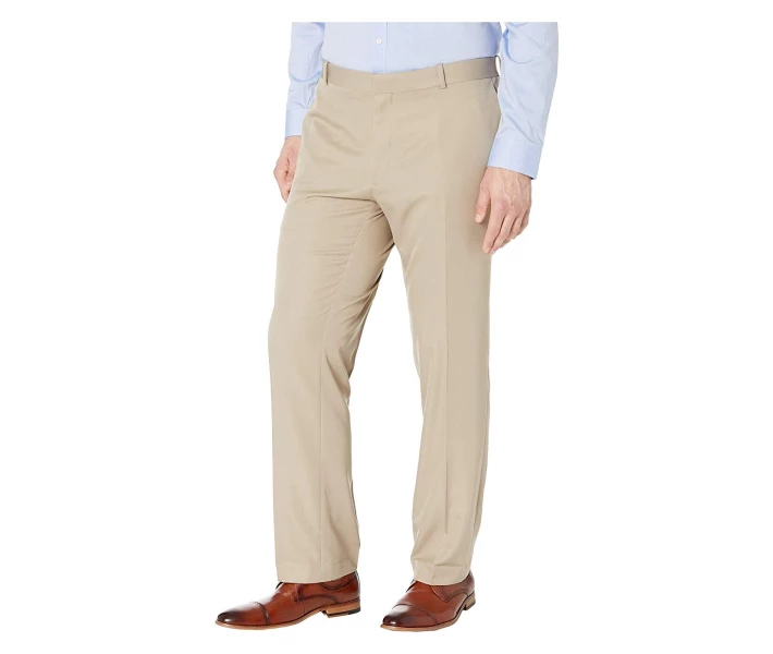 Фото - чоловічі штани Штани Perry Ellis Big & Tall Modern Fit Performance Pants Toast 36W 32L