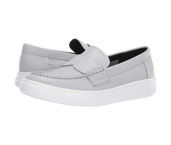 Фото - чоловічу туфлю Туфлі лофери Calvin Klein Fang Blue/Grey Nappa Smooth Calf 42