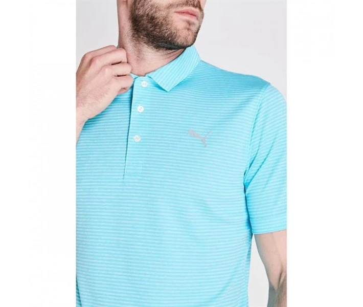 Фото - чоловіче поло Поло Puma Performance Stripe Turquoise L