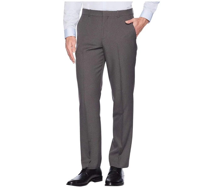 Фото - чоловічі штани Штани Perry Ellis Modern Fit Small Check Performance Pants Magnet 34W 32L