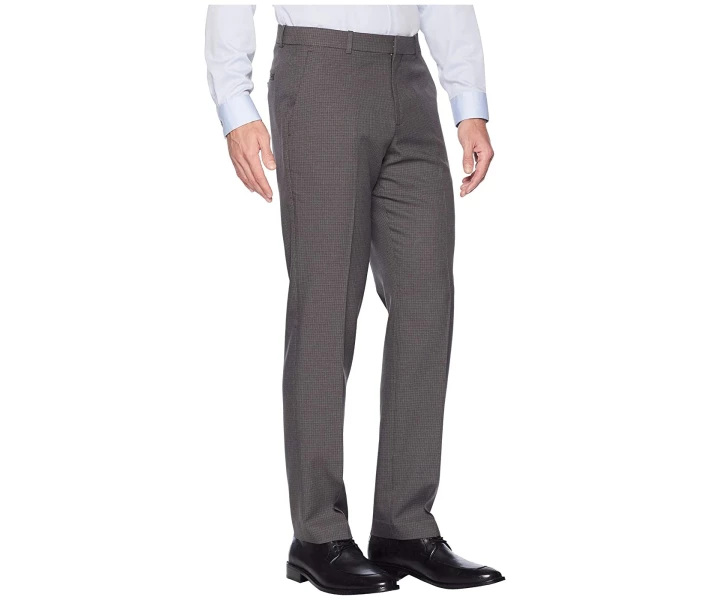 Фото - чоловічі штани Штани Perry Ellis Modern Fit Small Check Performance Pants Magnet 34W 32L