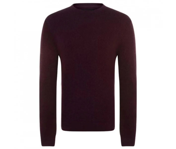 Фото - чоловічий джемпер Джемпер Firetrap Blackseal Waffle Burgundy XXL
