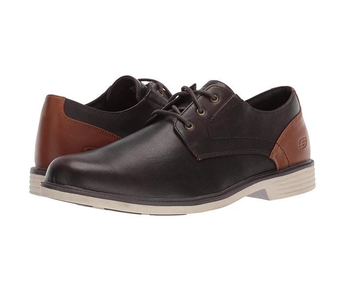 Фото - чоловічу туфлю Туфлі оксфорди Skechers Malto - Alsen Red Brown 44
