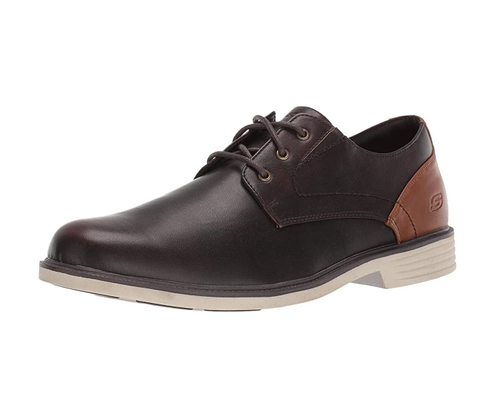 Фото - чоловічу туфлю Туфлі оксфорди Skechers Malto - Alsen Red Brown 44
