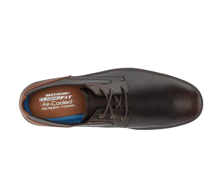 Фото - чоловічу туфлю Туфлі оксфорди Skechers Malto - Alsen Red Brown 44
