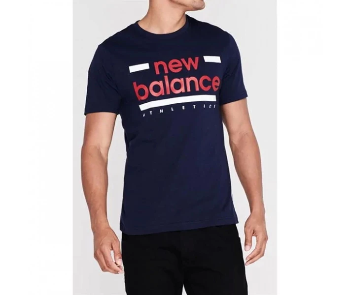 Фото - чоловічу футболку Футболка New Balance Line T-Shirt Blue XL