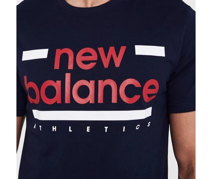 Фото - чоловічу футболку Футболка New Balance Line T-Shirt Blue XL