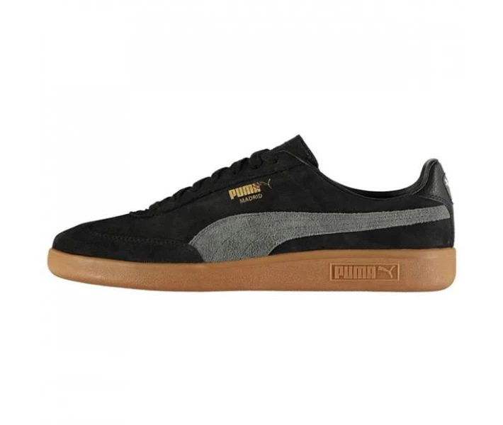 Фото - чоловічий кросівок Кросівки Puma Madrid Nubuck Trainers Black/Iron Gate 40.5
