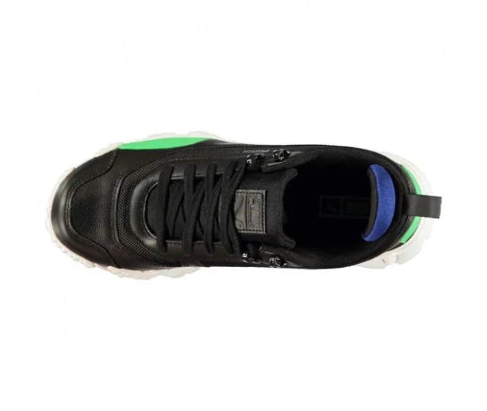Фото - чоловічий кросівок Кросівки Puma Trailfox Leather Trainers Black/Green 40.5