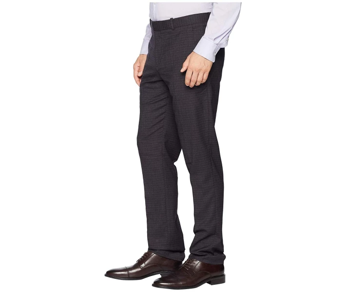 Фото - чоловічі штани Штани Perry Ellis Slim Fit Subtle Heathered Check Dress Pants Charcoal 30W 32L