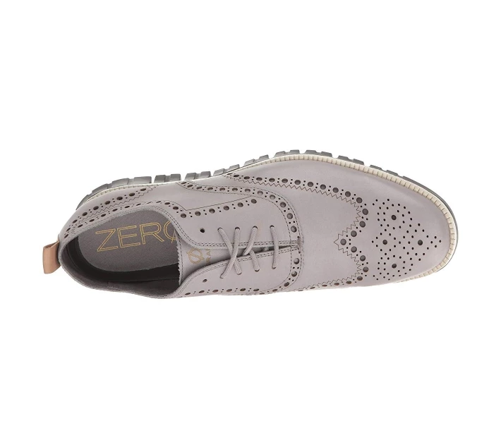 Фото - чоловічу туфлю Туфлі оксфорди Cole Haan ZeroGrand Wing Ox Leather Silver Sconce Leather/Magnet 40.5