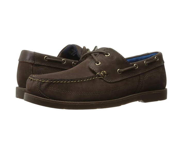 Фото - чоловічий мокасин Мокасини Timberland Piper Cove Leather Boat Shoe Dark Brown Nubuck 43