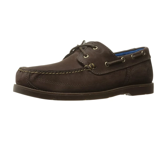 Фото - чоловічий мокасин Мокасини Timberland Piper Cove Leather Boat Shoe Dark Brown Nubuck 43