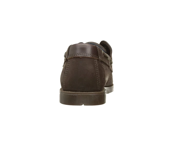 Фото - чоловічий мокасин Мокасини Timberland Piper Cove Leather Boat Shoe Dark Brown Nubuck 43