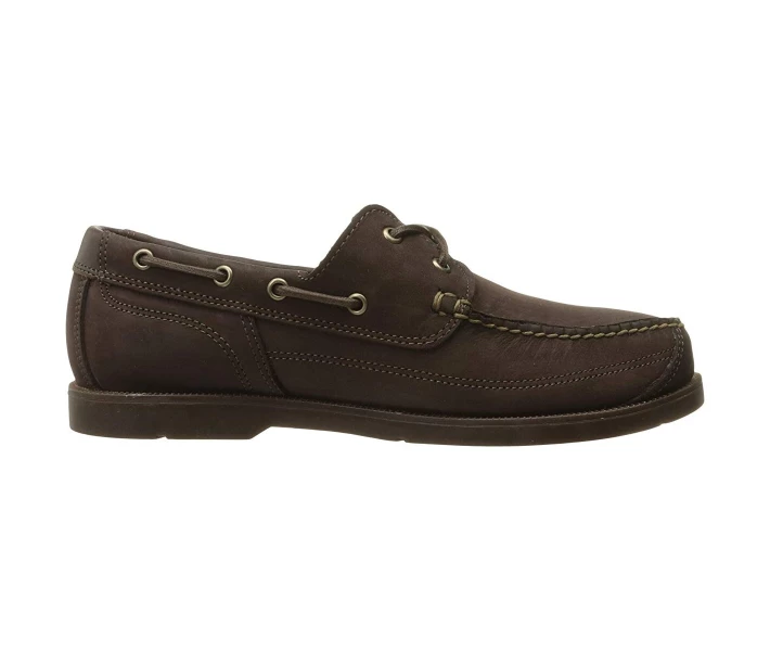 Фото - чоловічий мокасин Мокасини Timberland Piper Cove Leather Boat Shoe Dark Brown Nubuck 43